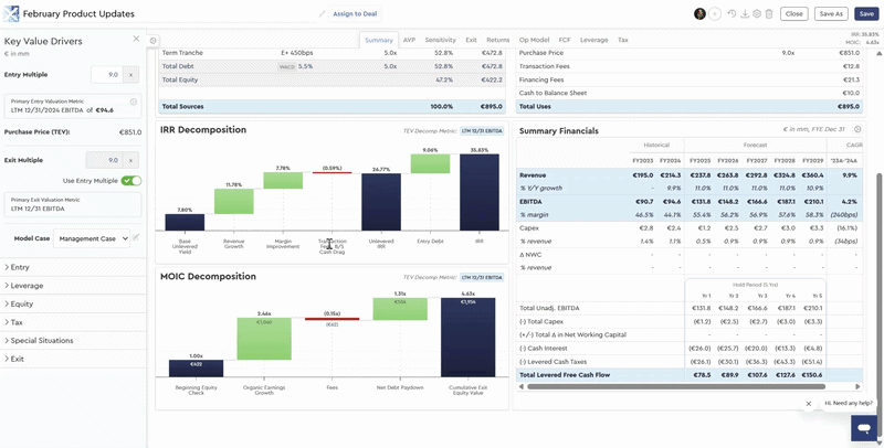 Credit Statistics are Now Supported in Summary Financials